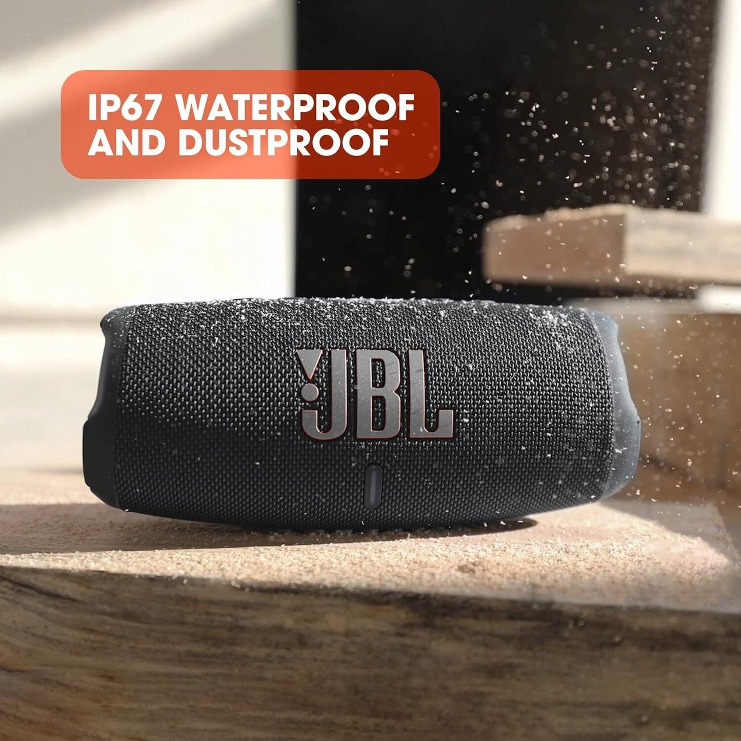 JBL Charge 5 Portable Waterproof Speaker - Black