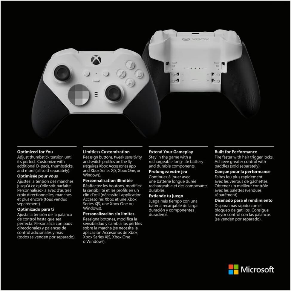 Microsoft Xbox Elite Series 2 Core Wireless Controller - White (4IK-00002)