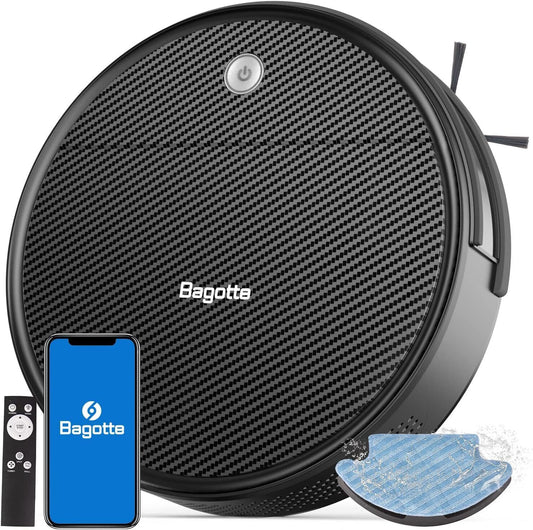 Bagotte Robot Vacuum Cleaner, 3-in-1 Robot Vacuum and Mop BG550 Pro