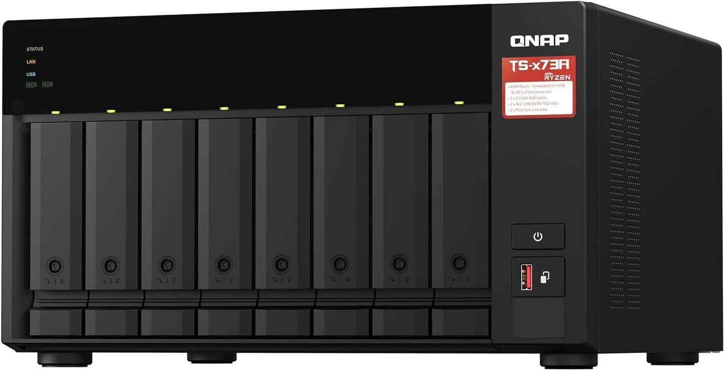 QNAP TS-873A-8G 8-Bay Desktop NAS (Network-Attached Storage) Enclosure