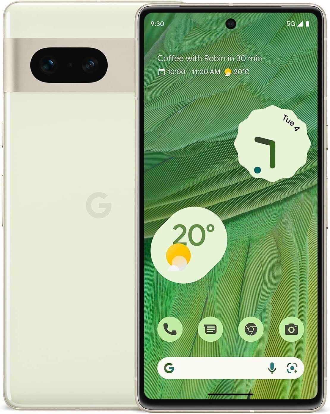 Google Pixel 7 – Unlocked Android 5G Lemongrass 128GB