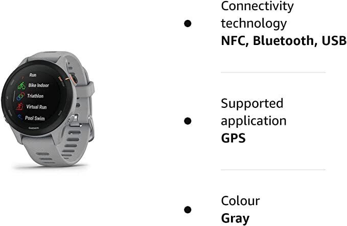 Garmin Forerunner 255S Basic, GPS, EU/PAC, Powder Grey