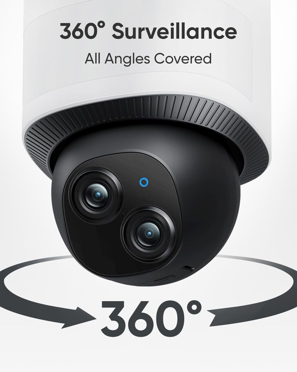 eufy Security Floodlight Camera E340 Dual Cameras Wired Outdoor Security Camera,