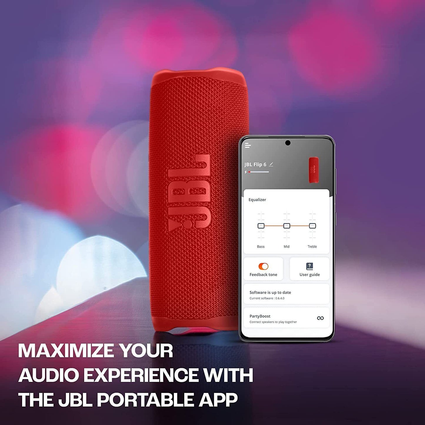 JBL Flip 6 Portable Bluetooth Speaker with 2-way speaker