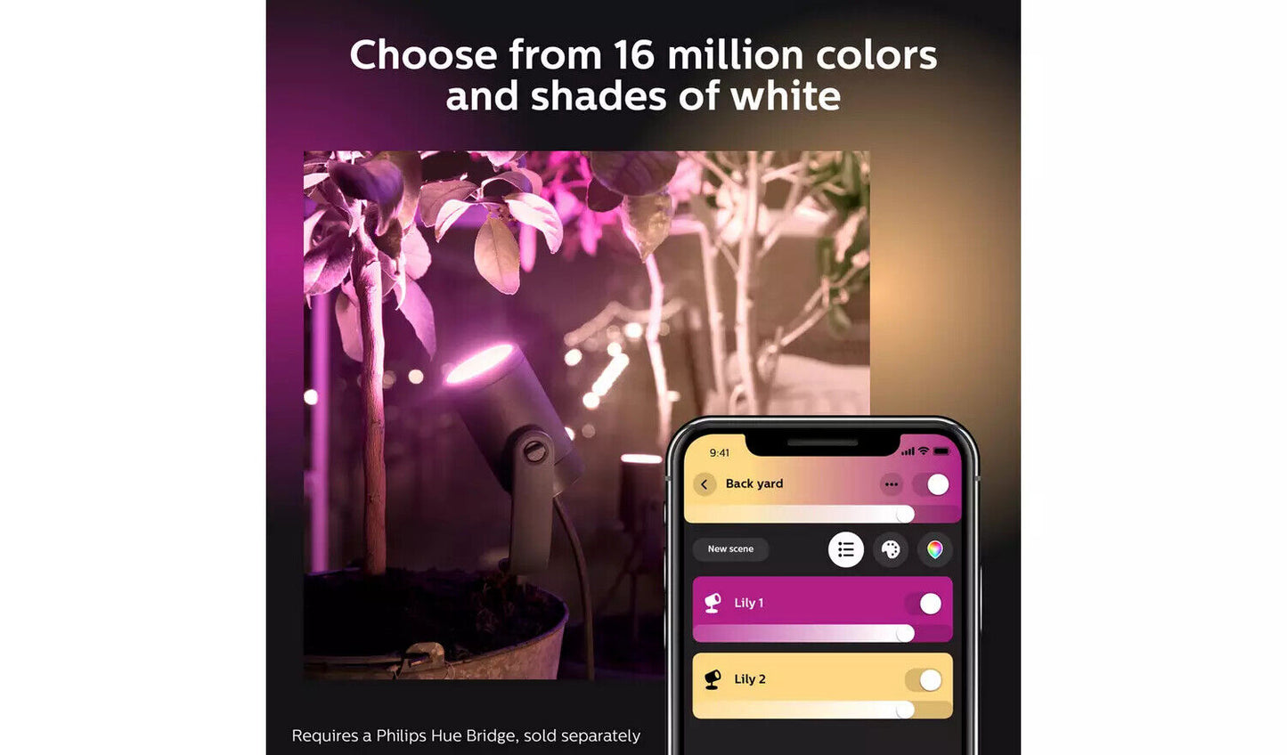 Philips Hue Lily Smart Outdoor Spotlight Base Kit