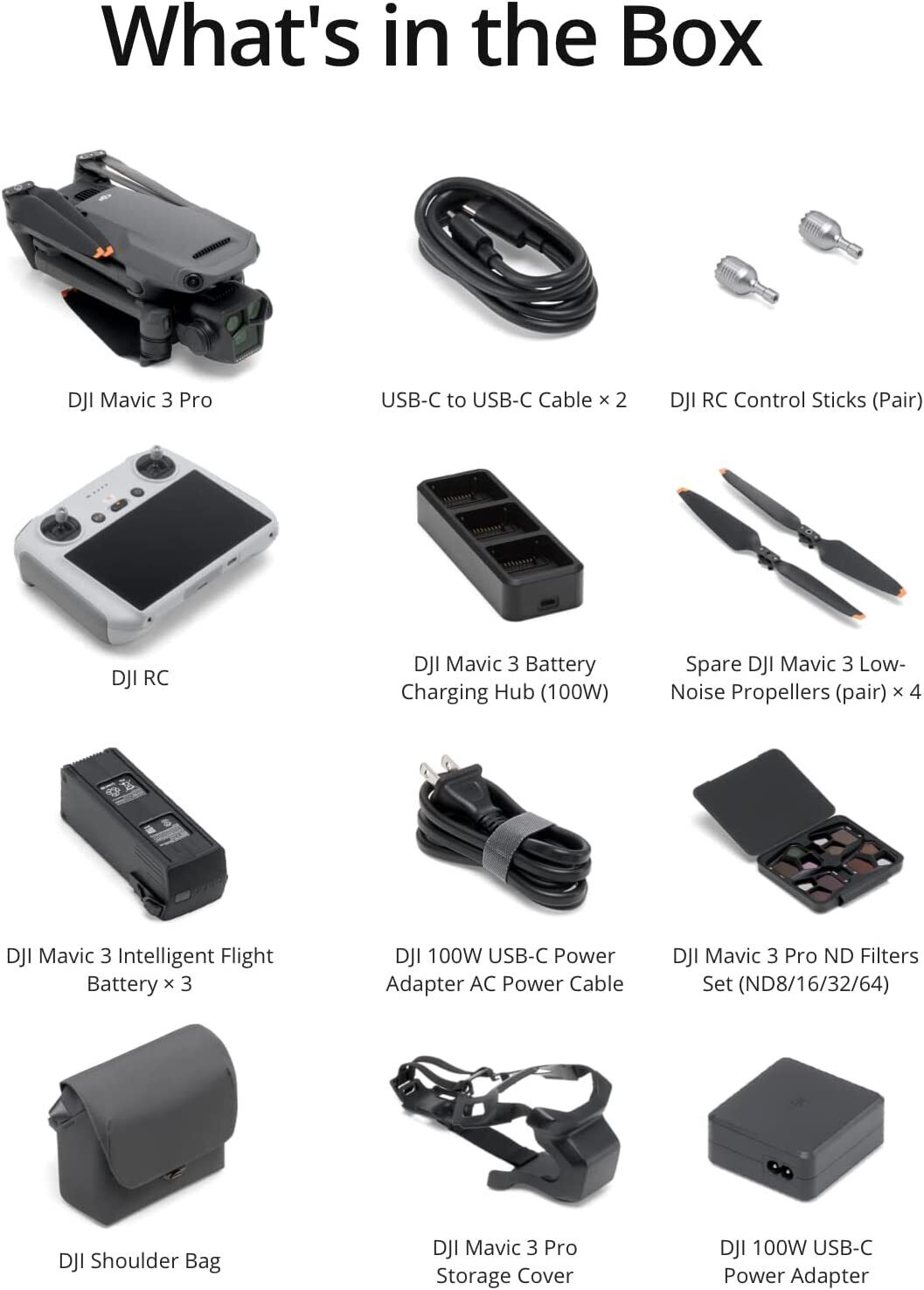 DJI Mavic 3 Pro Fly More Combo Camera Drone (with RC Remote)