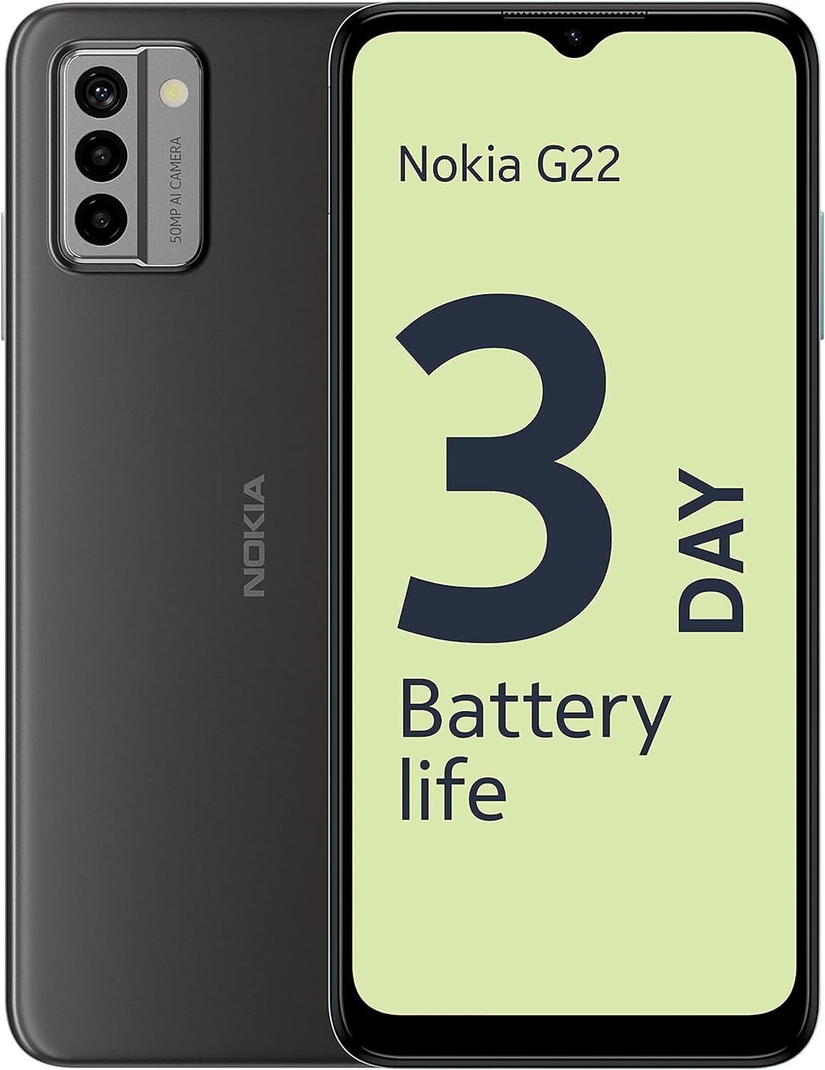 Nokia G22 - 64GB - Meteor Grey (Unlocked) (Dual SIM)