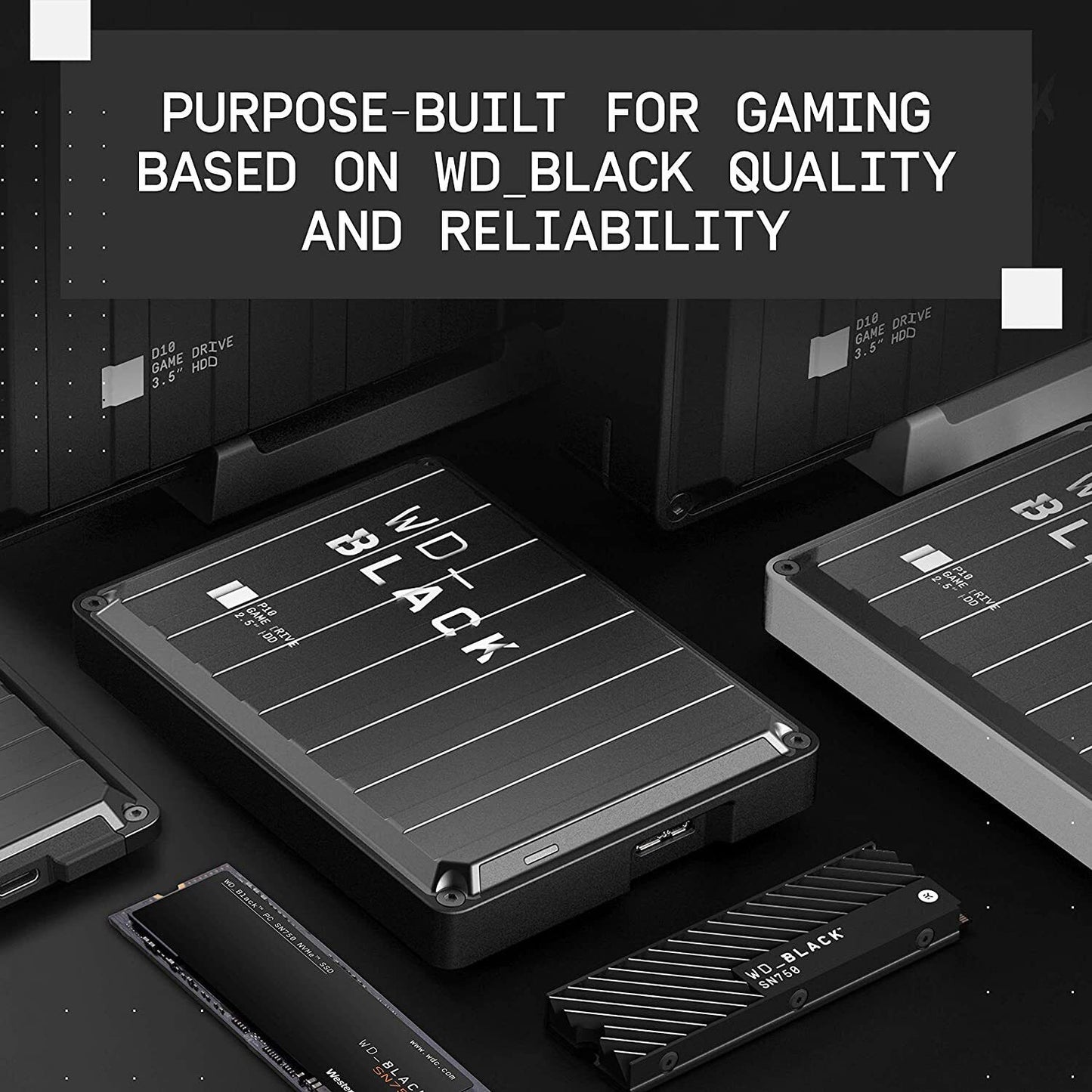 WD Black SN750 M.2 - 1TB SSD WDS100T3X0C NVMe - 1TB High Performace Gaming SSD.