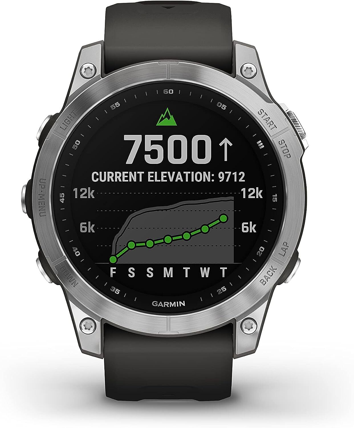 Garmin fēnix 7 Multisport GPS Watch, Silver with Graphite Band