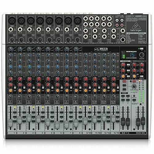 Behringer X2222USB XENYX 22 Input Bus Mixer with Xenyx Mic Preamp and Compressor
