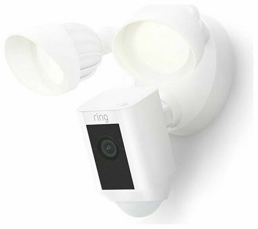 Ring B08F6GPQQ7 Floodlight Wired Plus 1080p Wifi Indoor/Outdoor Security Camera