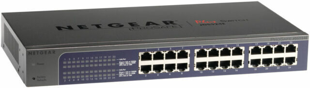 NETGEAR JGS524E — 24 Port Gigabit Ethernet Smart Managed Plus Switch