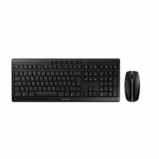 Cherry Electrical JD-8500GB-2 Stream Desktop Wireless Keyboard with Mouse -...