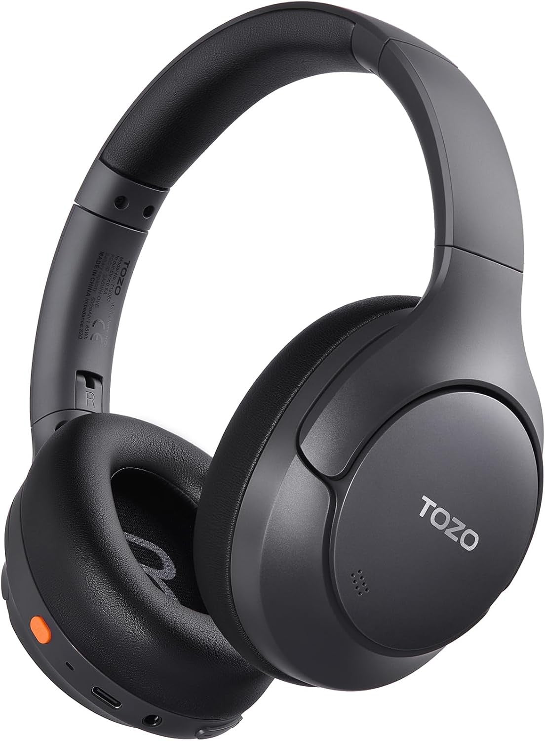 TOZO HT3 Bluetooth Headphones, Active Noise Cancelling with 5-Mic AI C ...