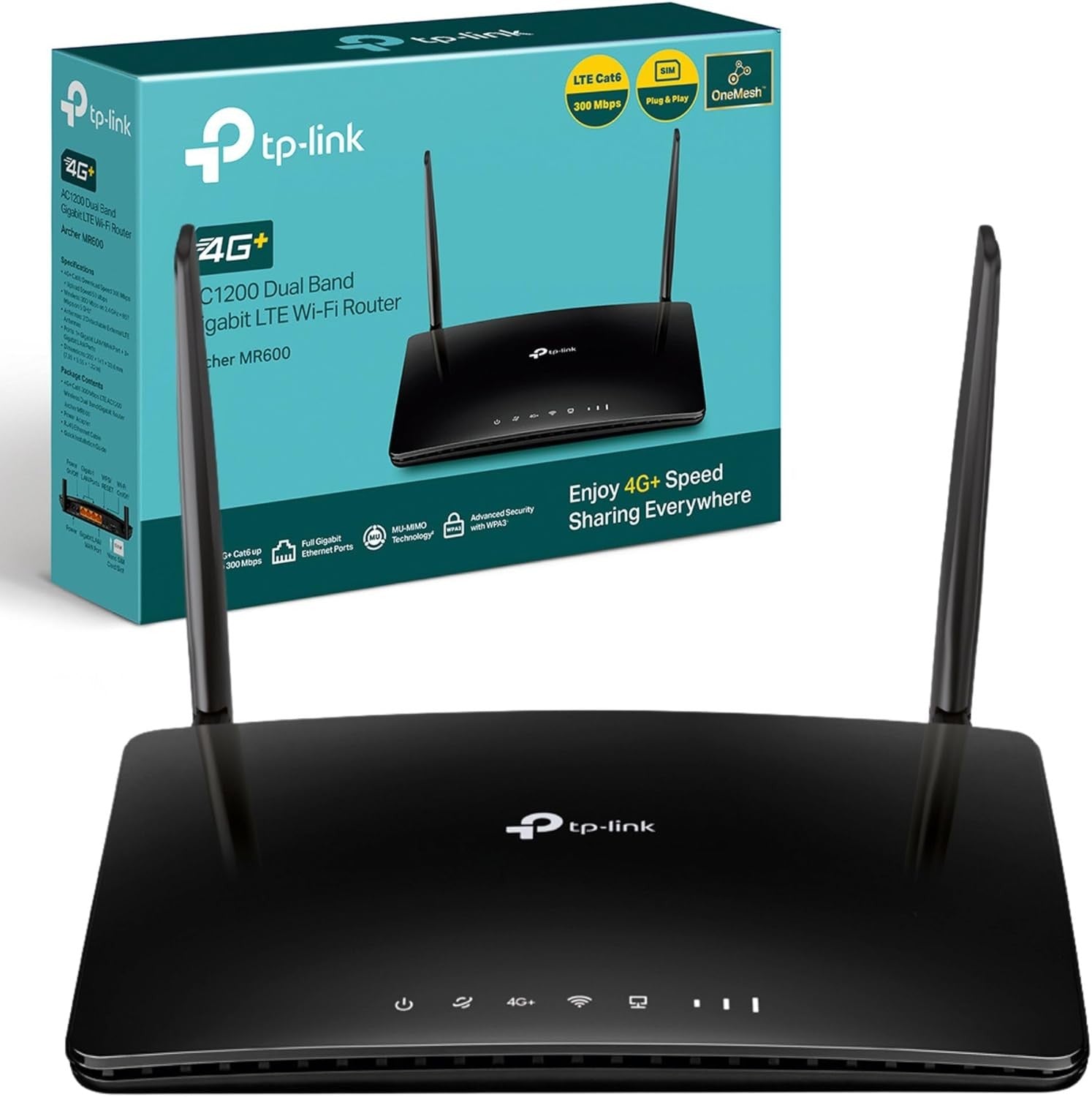 Mr600 Router TP-Link Archer MR600 AC1200Mbps 4G+ Cat6 Wireless Dual Band 4G Router ...