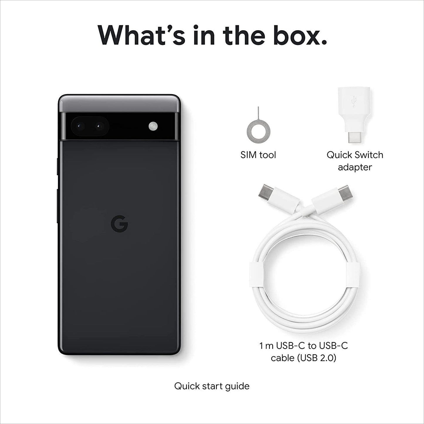 Google Pixel 6a G1AZG - 128GB - Charcoal (Unlocked)