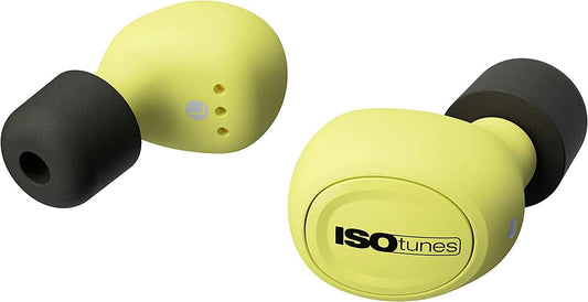 ISOtunes Free EN-352 True Wireless Noise Isolating -Bluetooth 5.0 Earbuds-Yellow