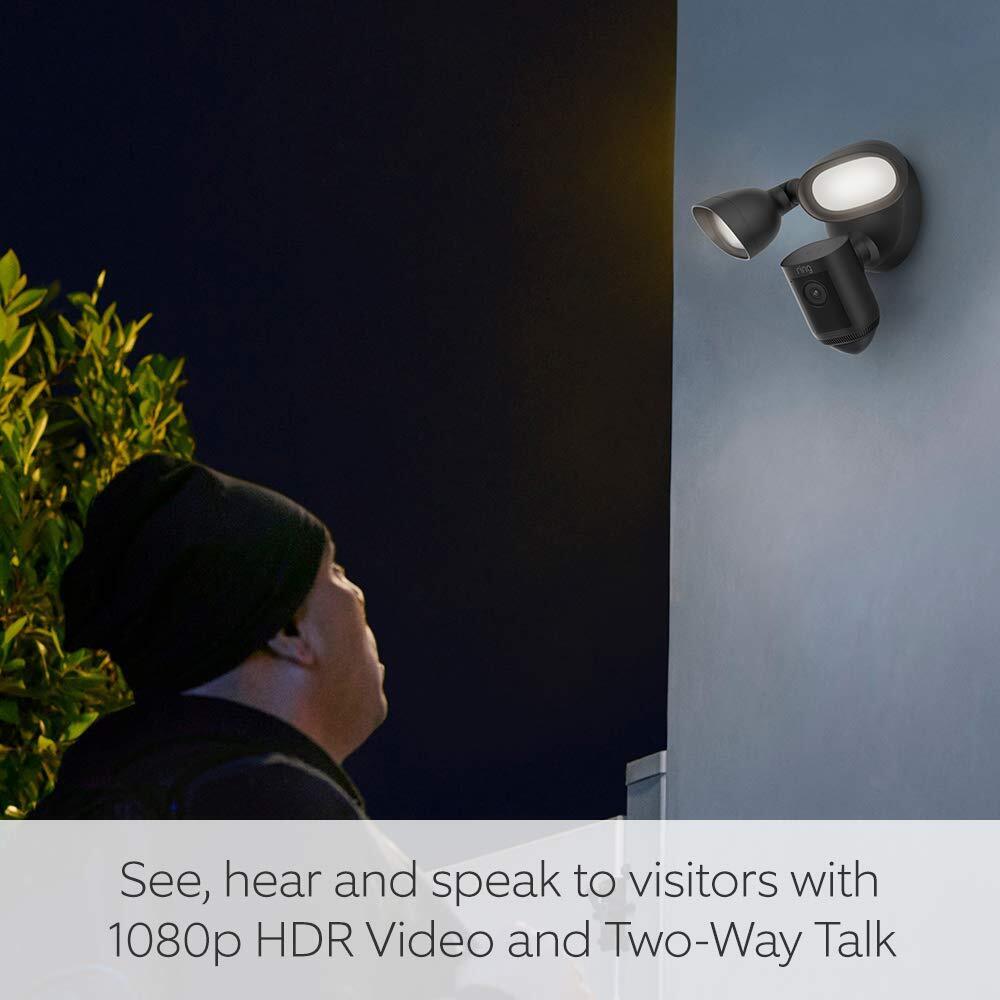 Ring Floodlight Cam Wired Pro by Amazon | Outdoor Security Camera with HDR