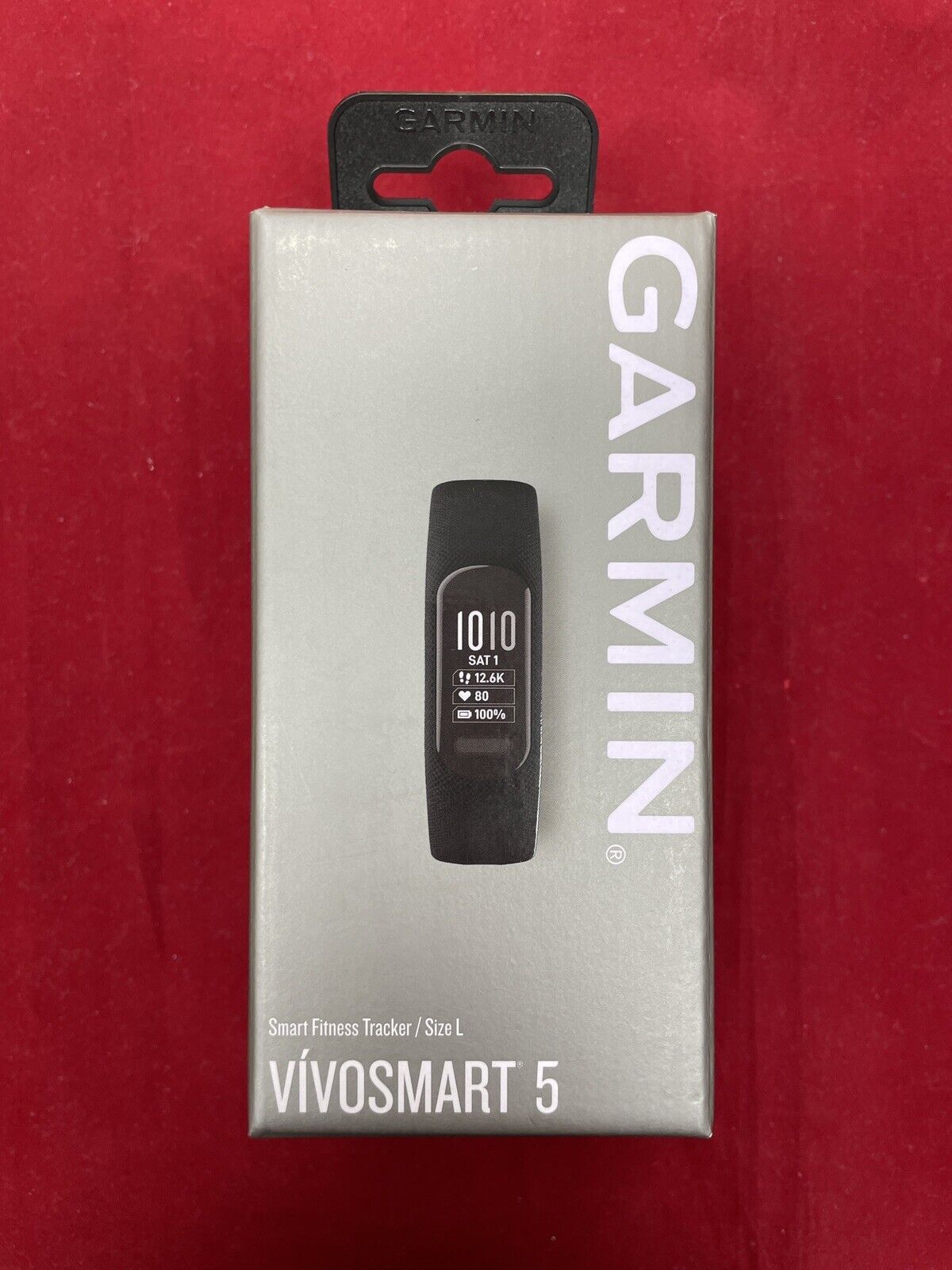 Garmin vivosmart 5 Smart Fitness Tracker with Touchscreen, Black, Large