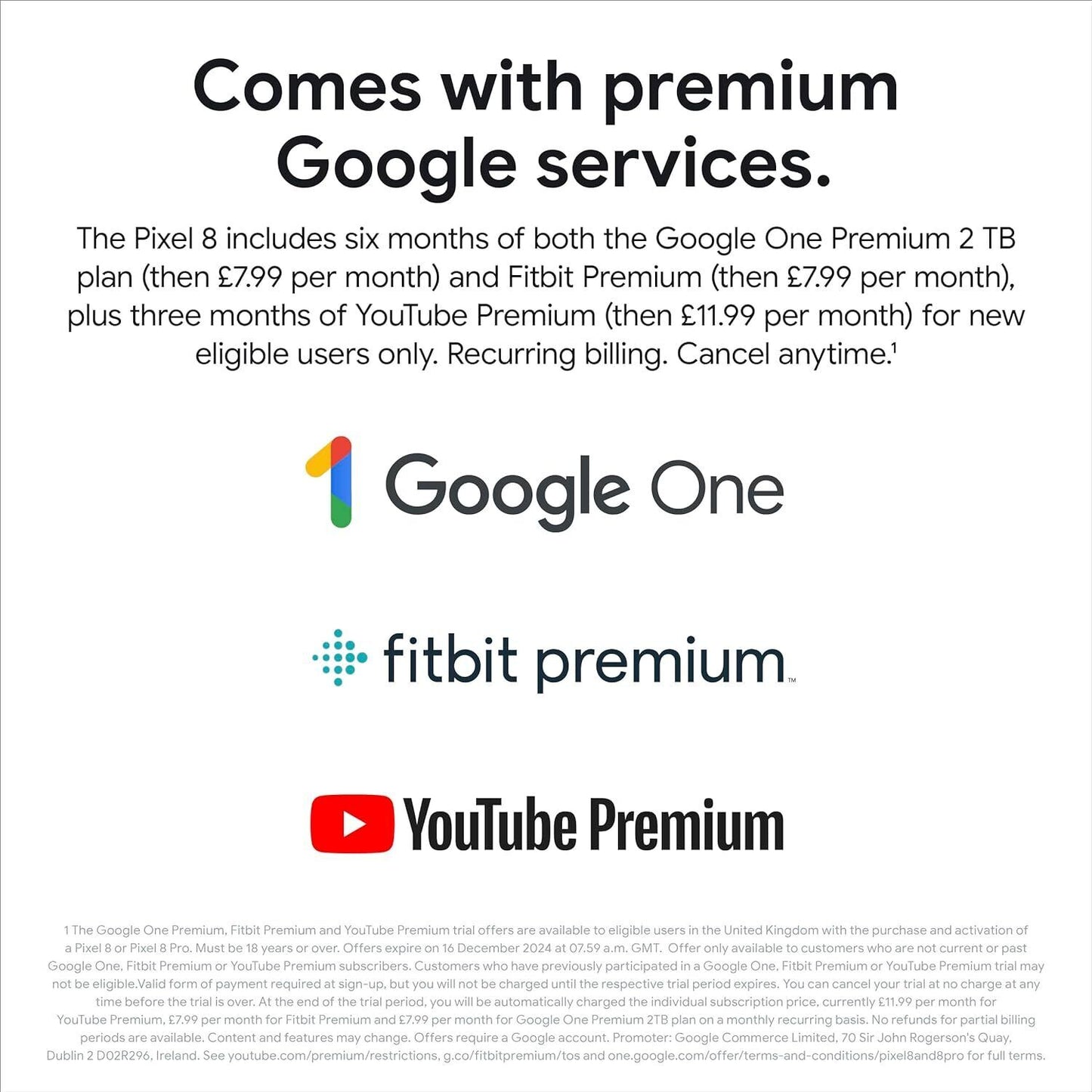 Google Pixel 8 GPJ41 - 128GB - Obsidian (Unlocked)