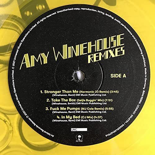 Remixes [Transluent Yellow/Blue Vinyl/RSD 2021] by Amy Winehouse (Record, 2021)
