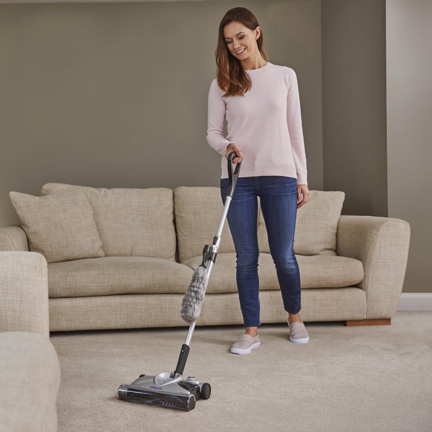 Gtech SW02 Cordless Power Floor Sweeper - Grey