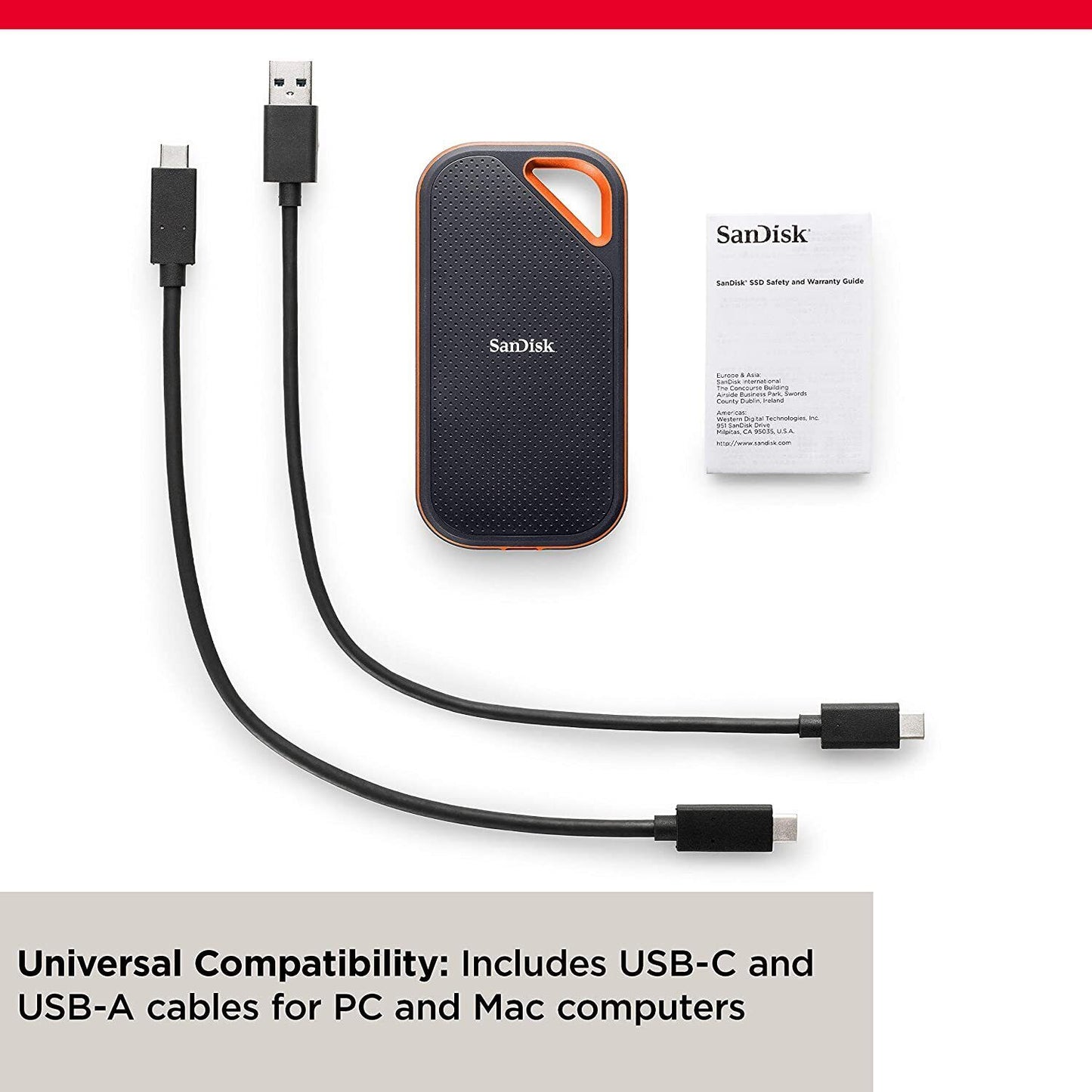 SanDisk Extreme PRO 1TB Portable SSD V2 Ruggedised and Water-Resistant