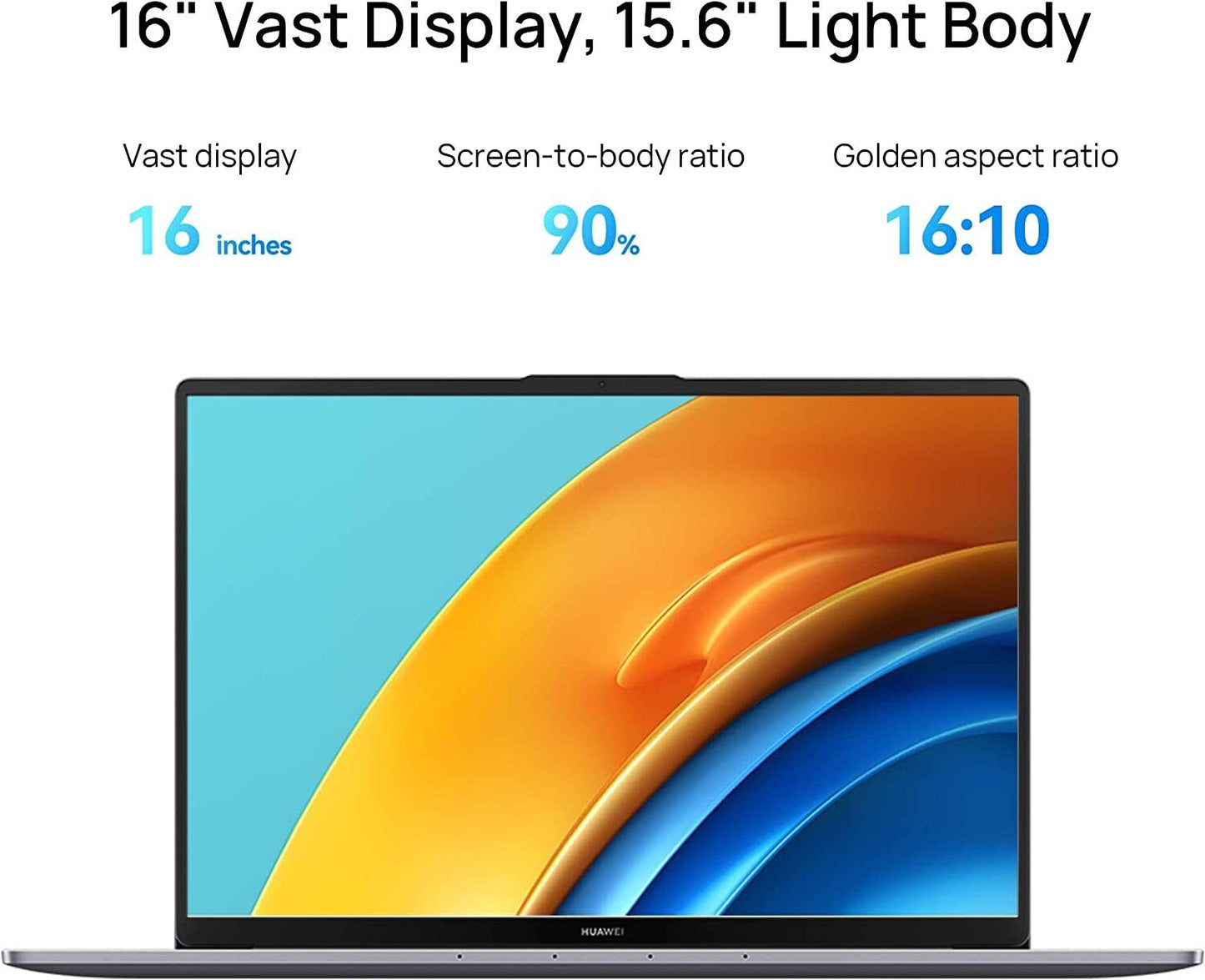 HUAWEI MateBook D 16" (512GB SSD, Intel Core i5 12th Gen., 4.40 GHz, 8GB) Laptop