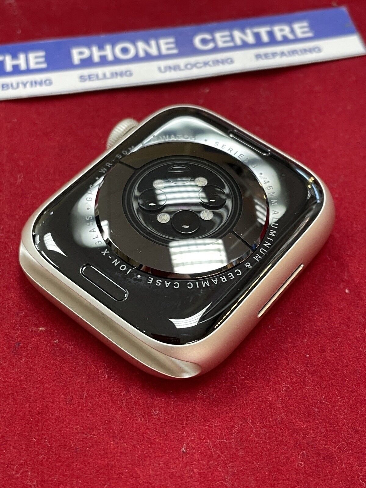 Apple watch series 8 45mm GPS Starlight 100% Battery