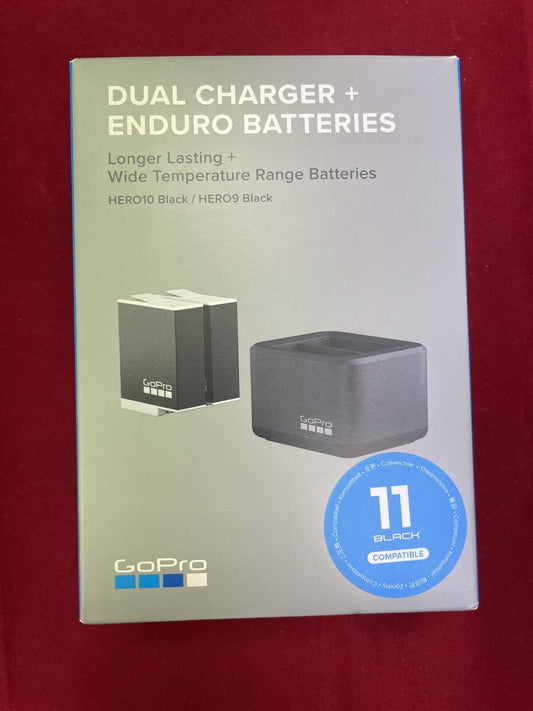 GoPro HERO11, HERO10 & HERO9 Dual Battery Charger + Enduro Batteries