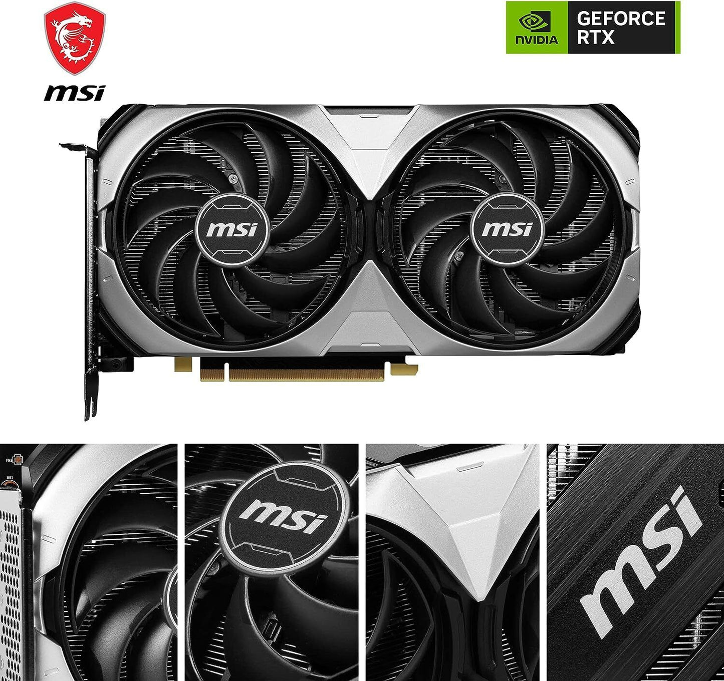 MSI Nvidia GeForce RTX 4070 12GB VENTUS 2X OC Graphics Card
