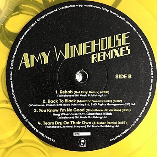 Remixes [Transluent Yellow/Blue Vinyl/RSD 2021] by Amy Winehouse (Record, 2021)