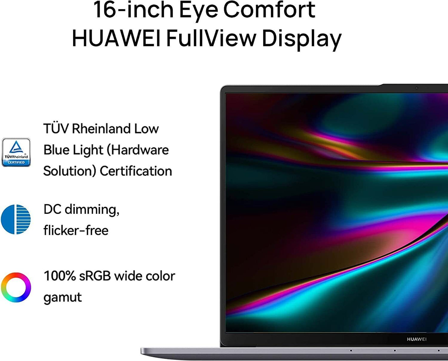 HUAWEI MateBook D 16" (512GB SSD, Intel Core i5 12th Gen., 4.40 GHz, 8GB) Laptop