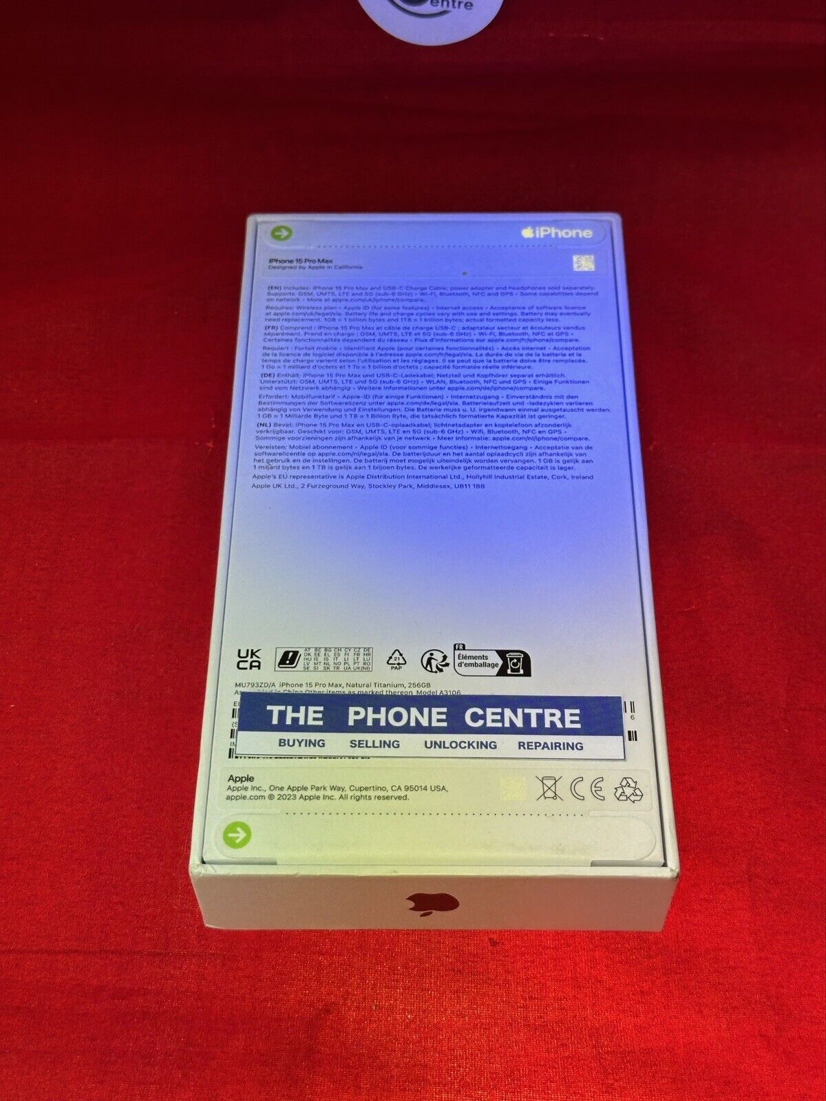 Apple iPhone 15 Pro Max - 256GB - Natural Titanium (Unlocked)