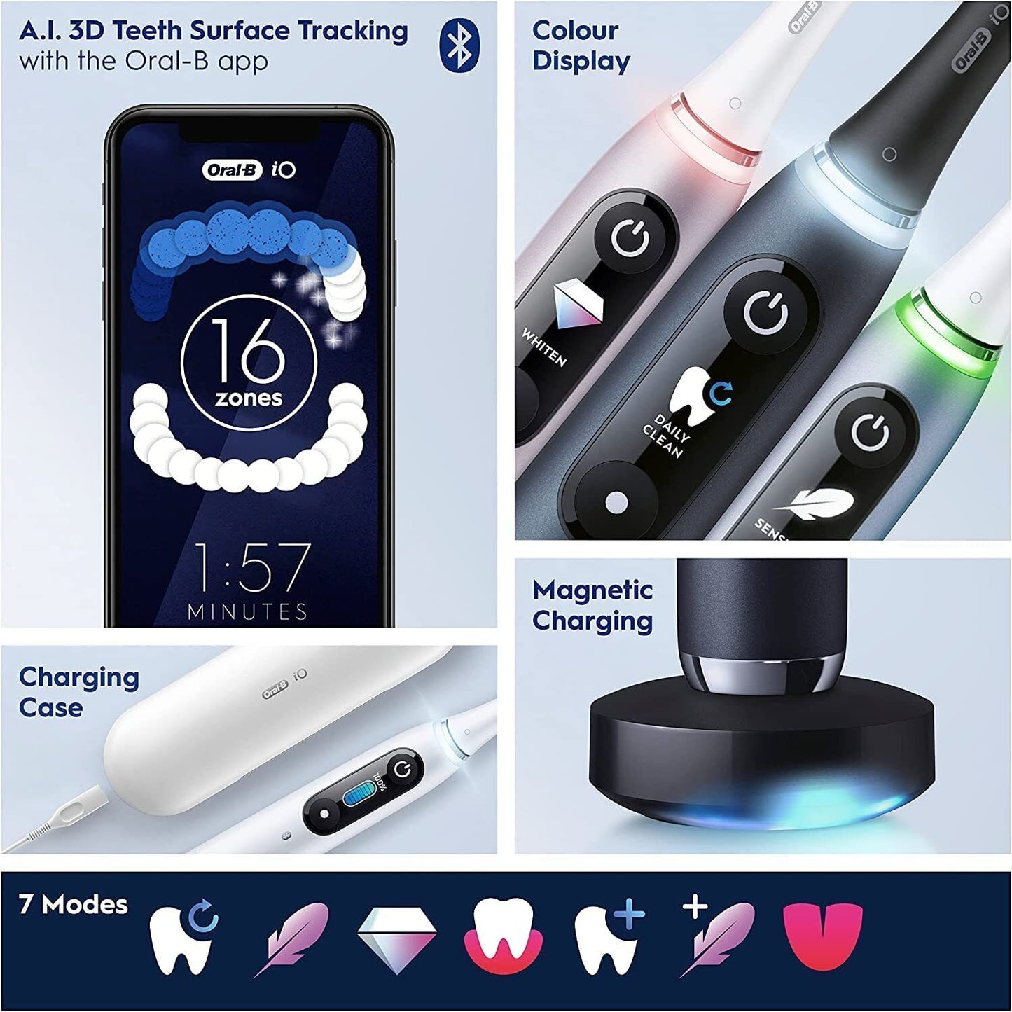 Oral-B iO9 Electric Toothbrush, Gifts For Women / Men