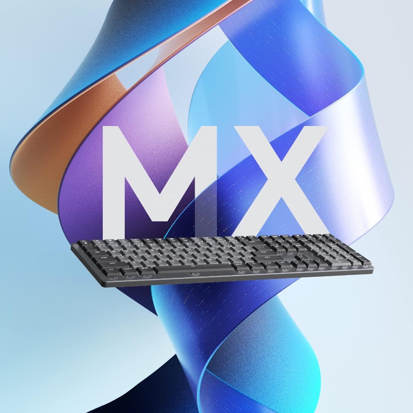 Logitech MX Mechanical Wireless Keyboard - Graphite, English (Tactile Quiet...