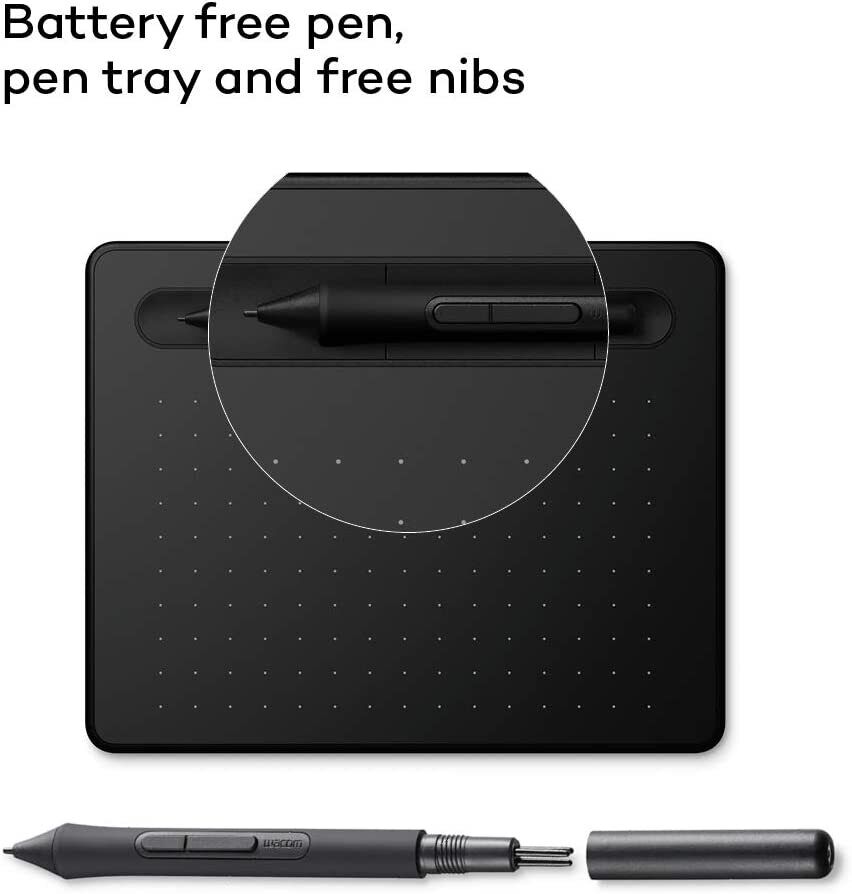 Wacom Intuos S graphic tablet 2540 lpi 152 x 95 mm USB Black CTL-4100K-S