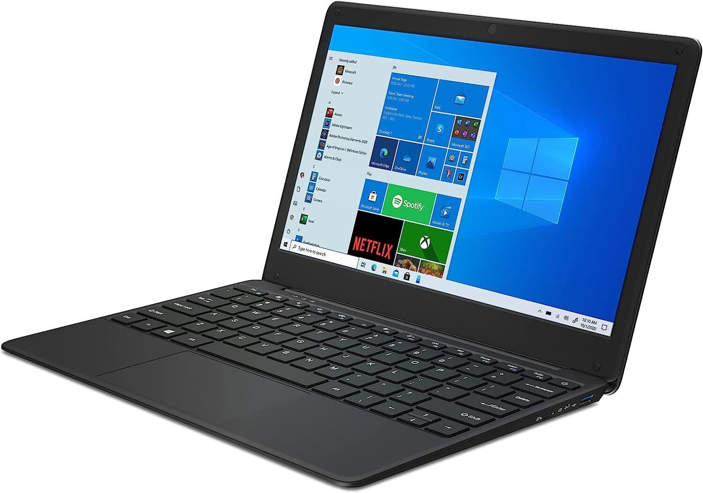 GeoBook 2E 12.5-inch Laptop Windows 10 Intel Celeron 4GB RAM AC Wi-Fi 64GB eMMC