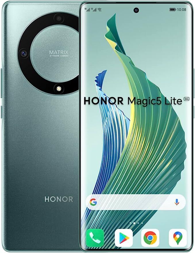 HONOR Magic5 Lite 5G 8GB+256GB/Emerald Green/120Hz OLED All-round Curved Display