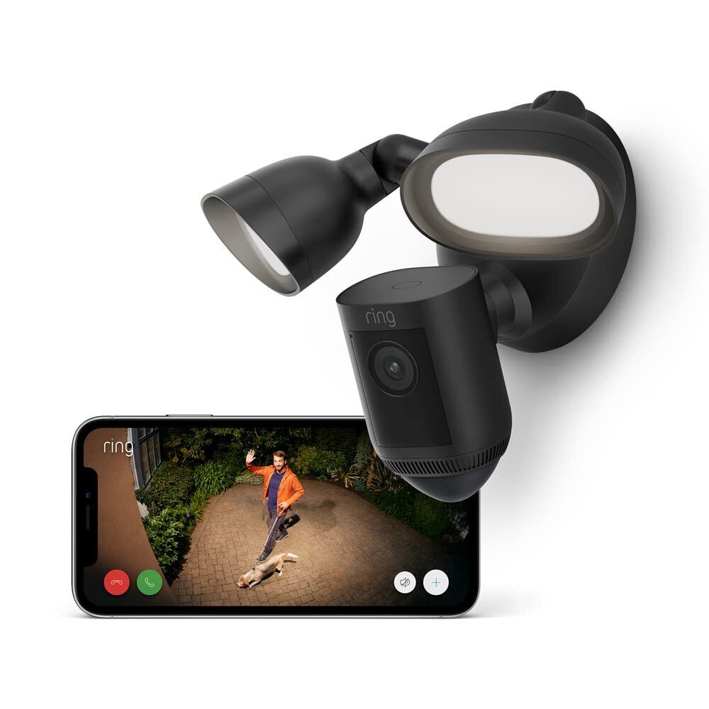 Ring Floodlight Cam Wired Pro by Amazon | Outdoor Security Camera with HDR