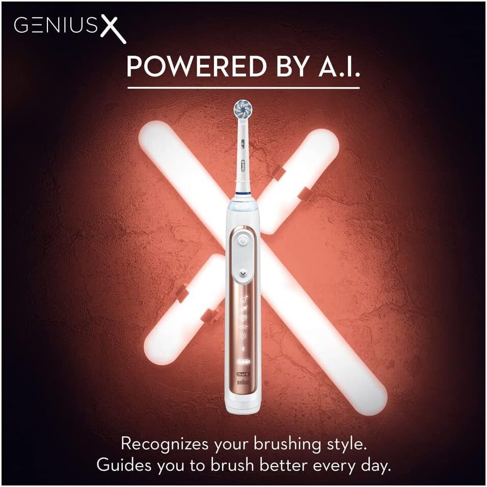 Oral-B Genius X with Artificial Intelligence Rose Gold Electric Toothbrush