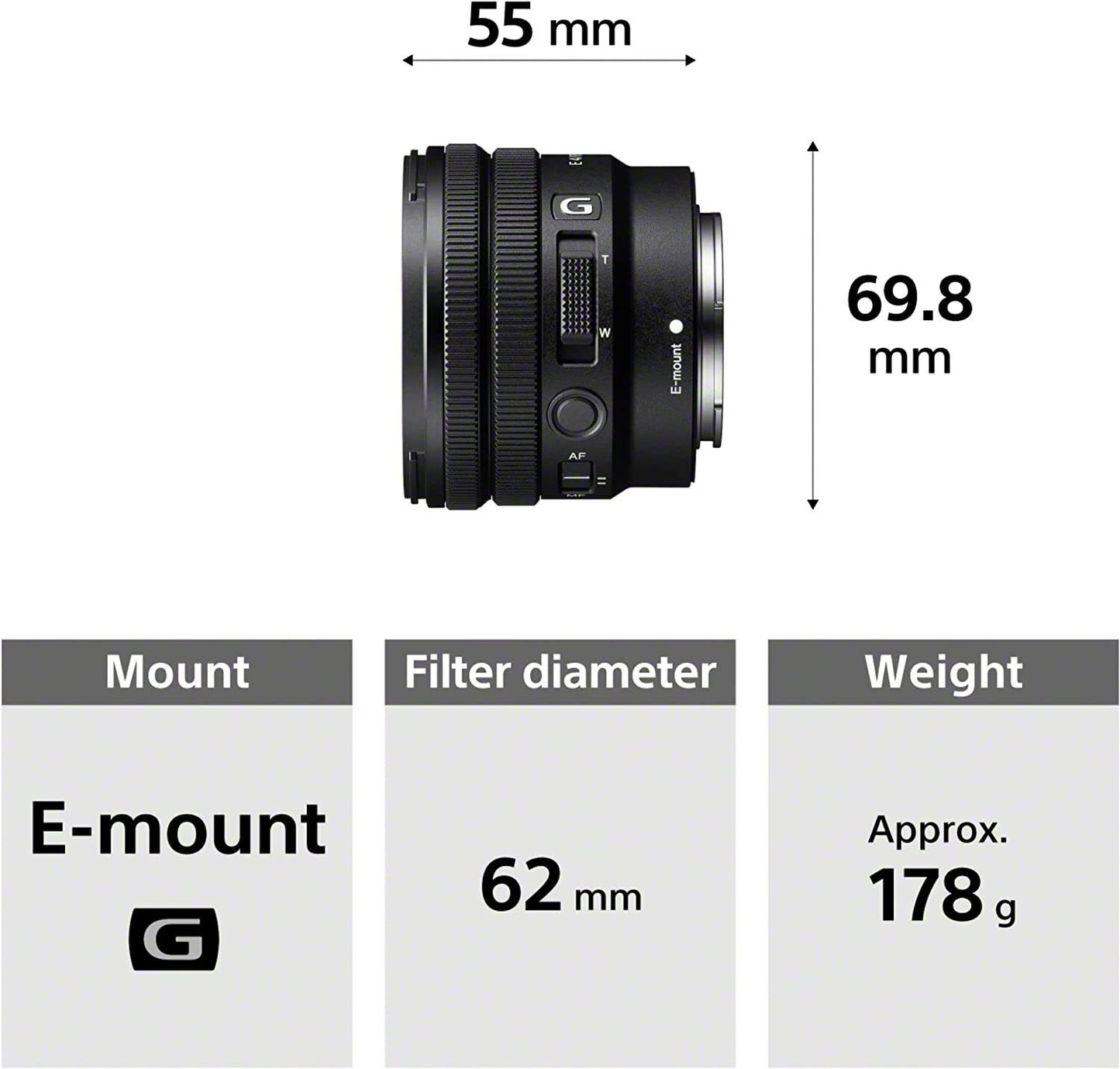 Sony E PZ 10-20 mm F4 G | APS-C Powerzoom Lens (SELP1020G)