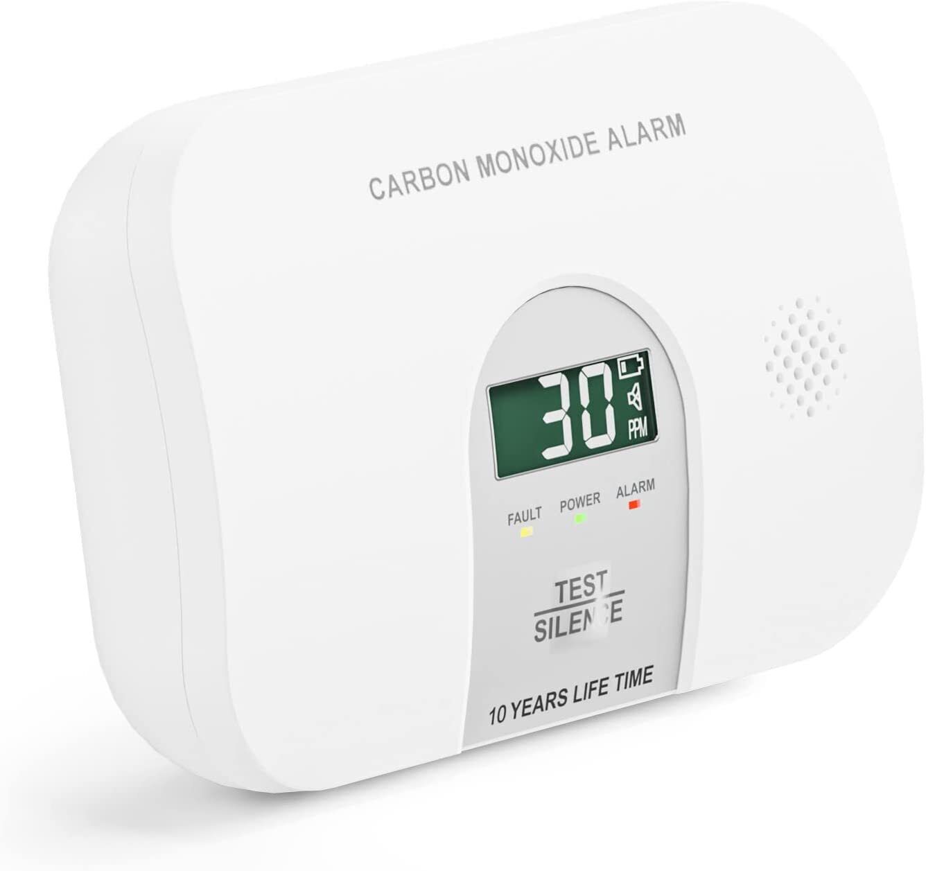 Meross Carbon Monoxide Detector/Alarm, LCD Digital Display CO Alarm