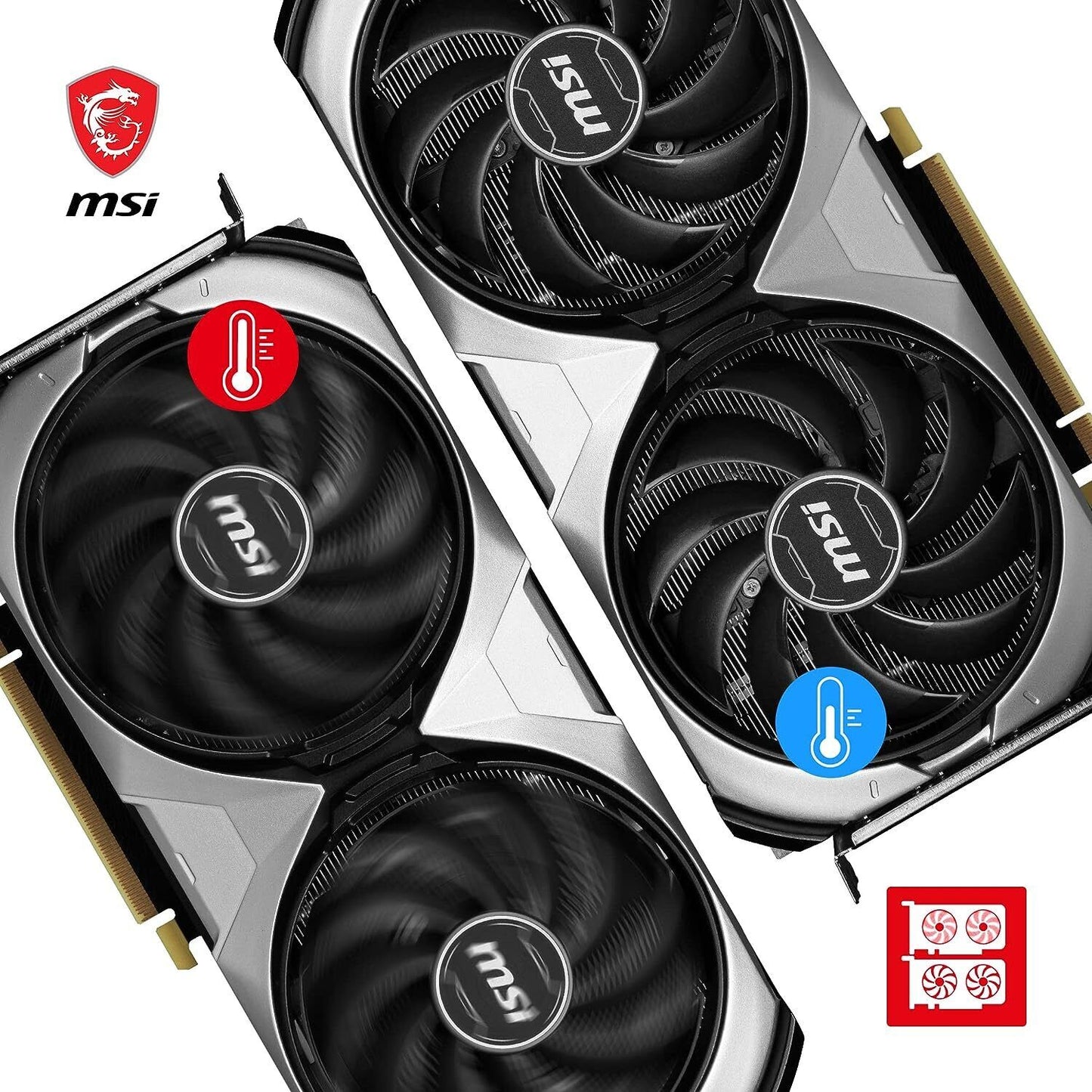 MSI Nvidia GeForce RTX 4070 12GB VENTUS 2X OC Graphics Card