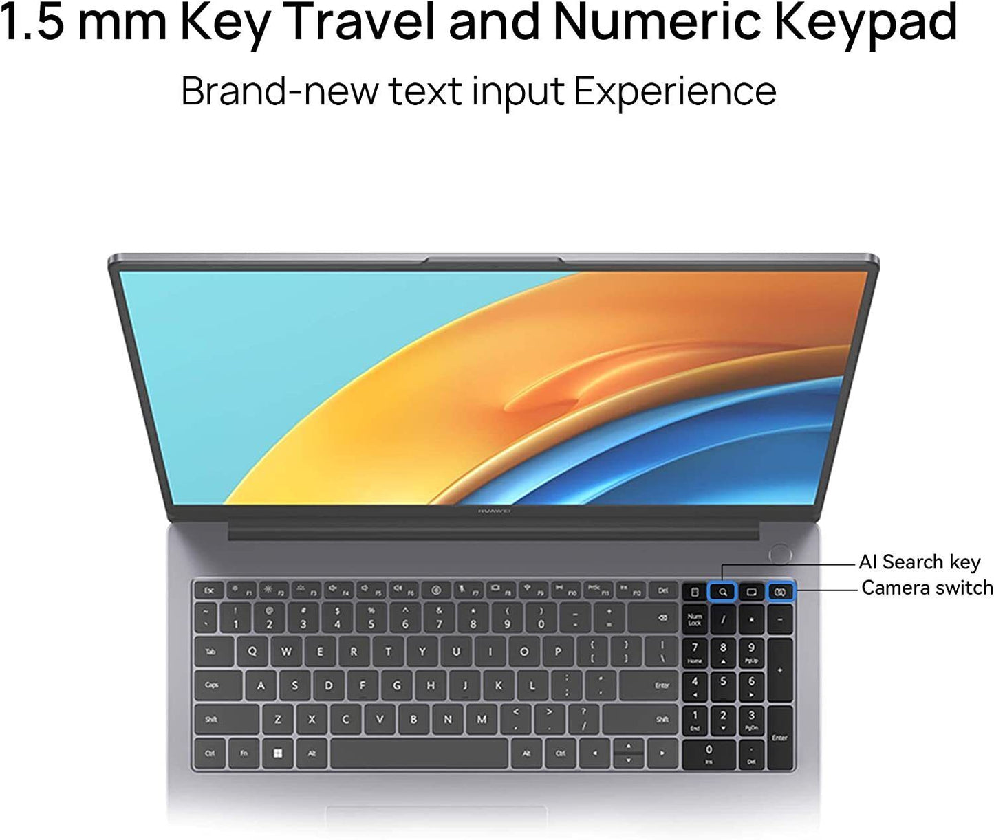 HUAWEI MateBook D 16" (512GB SSD, Intel Core i5 12th Gen., 4.40 GHz, 8GB) Laptop