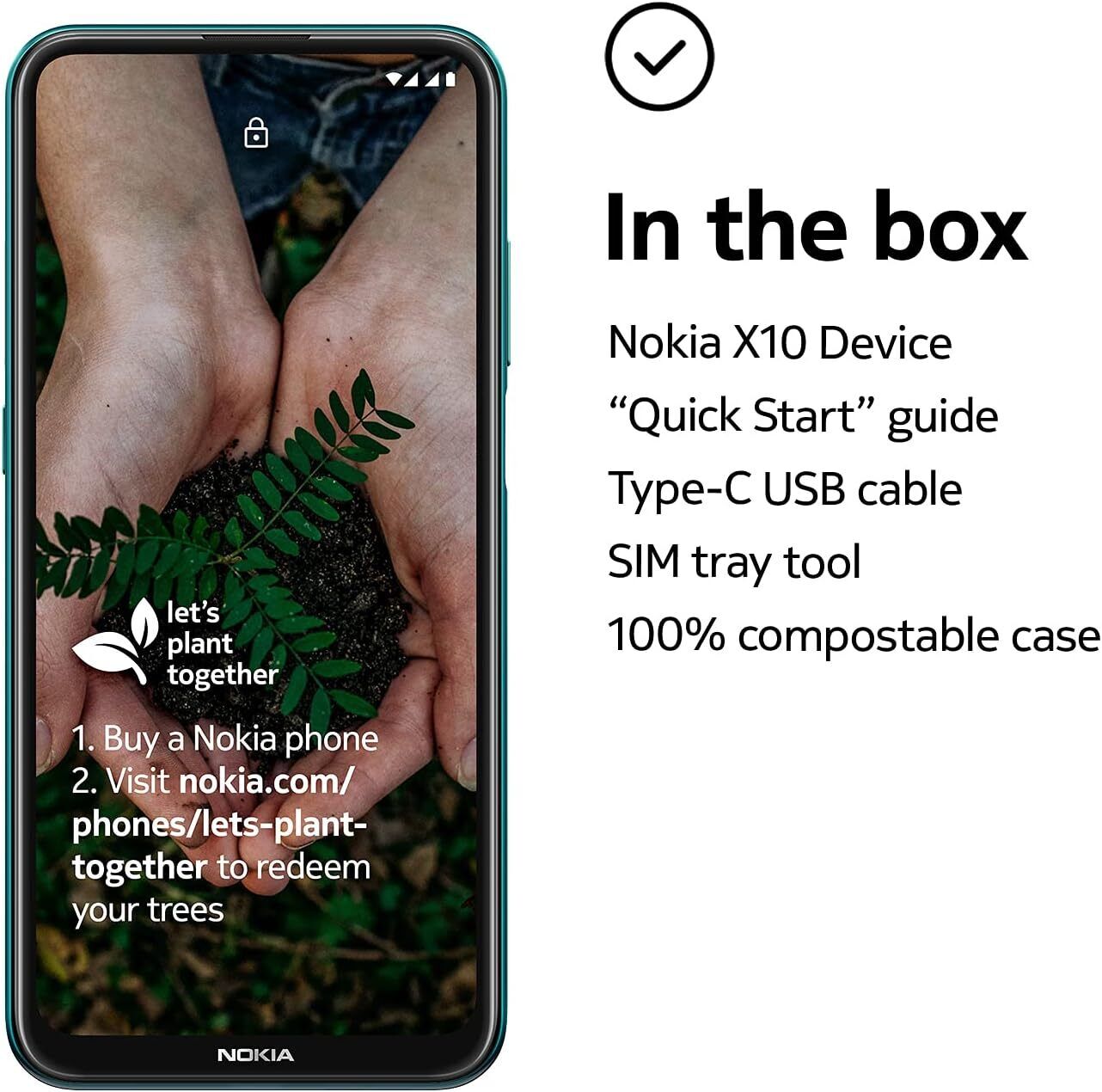 Nokia X10 6.67 Inch Android UK SIM Free Smartphone with 5G Connectivity