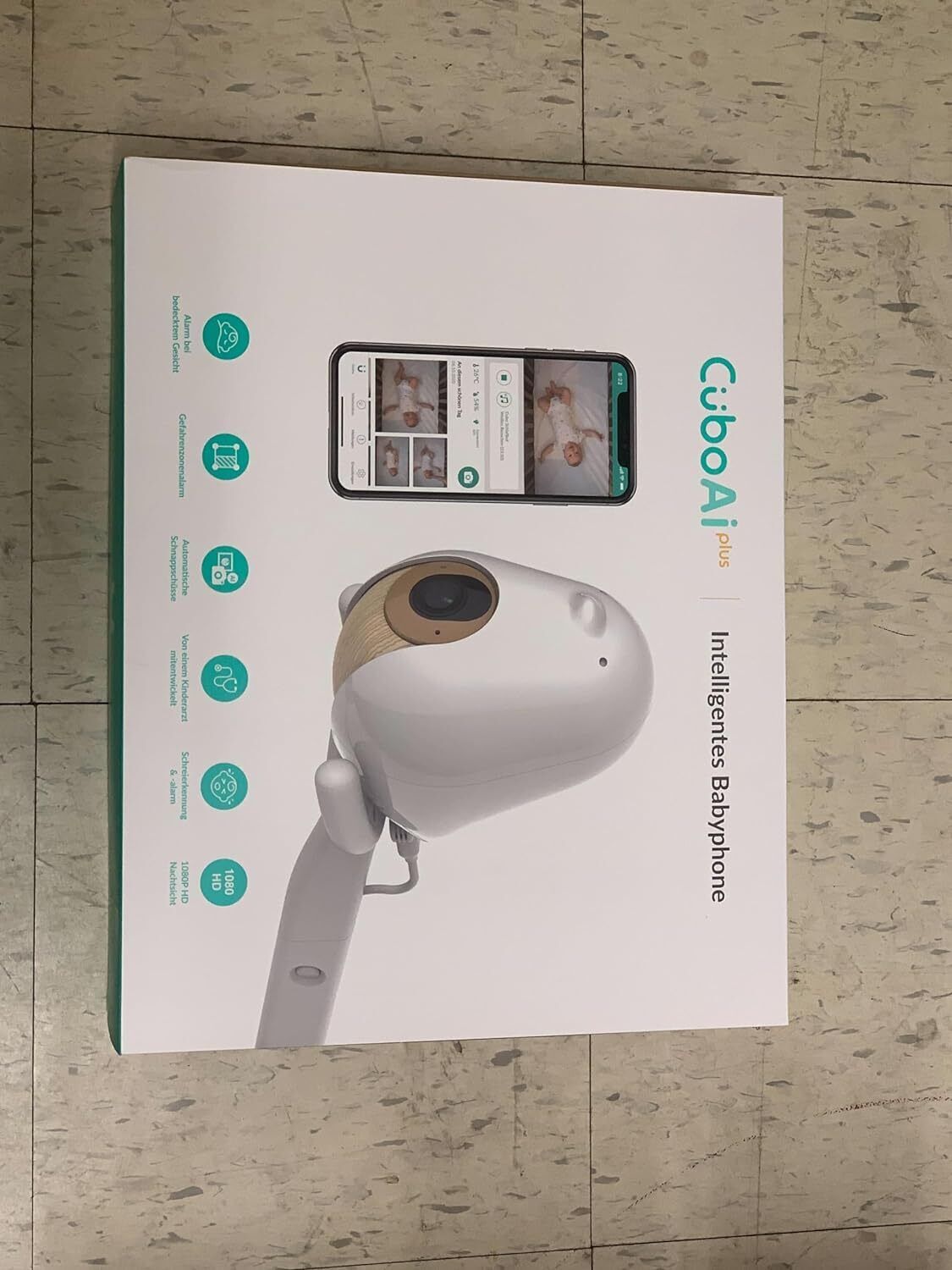CuboAi Plus Smart Baby Monitor 1080p HD Night Vision Camera, 2-Way Audio