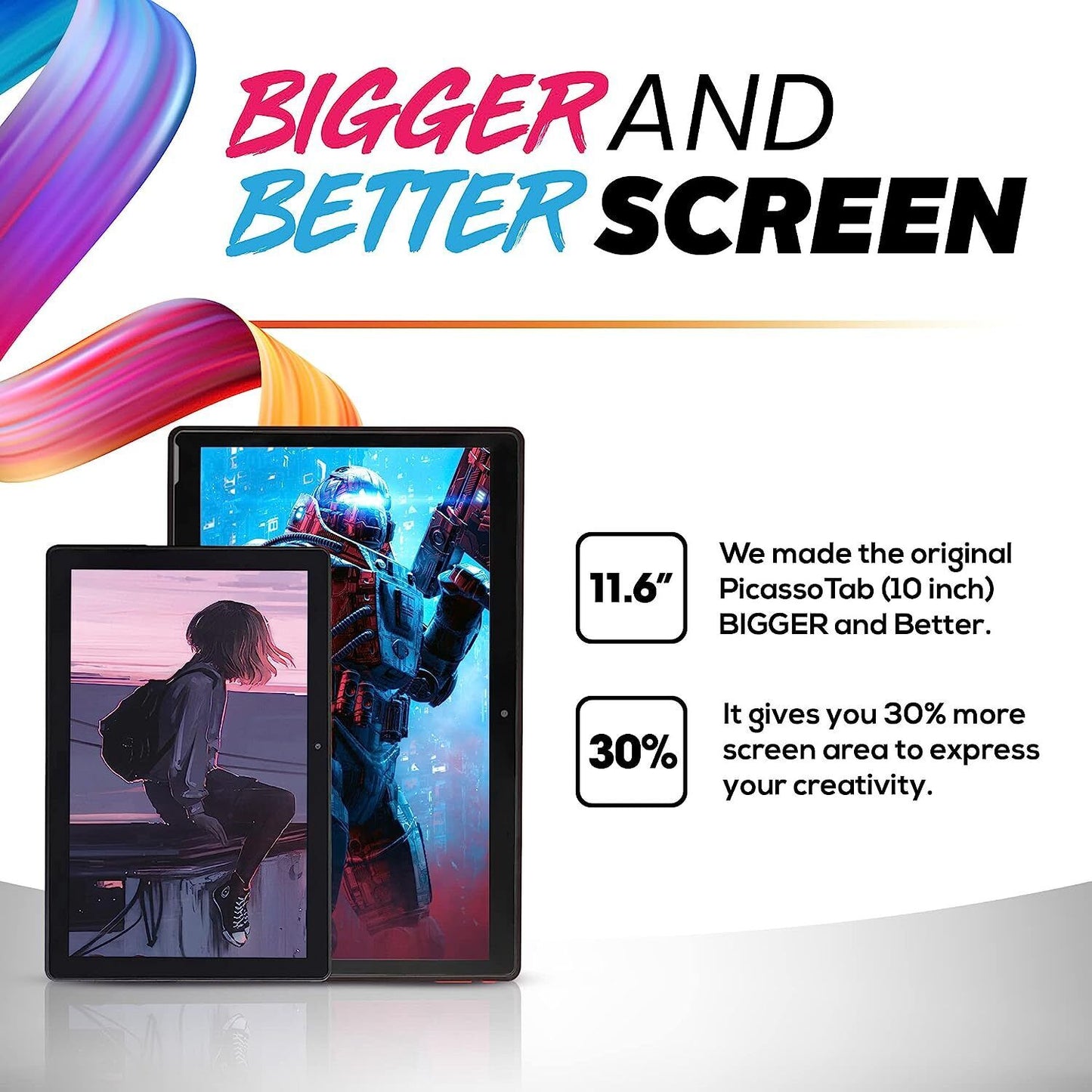 Simbans PicassoTab XL [4 Bonus Items] 11.6 Inch Portable Drawing Tablet with...