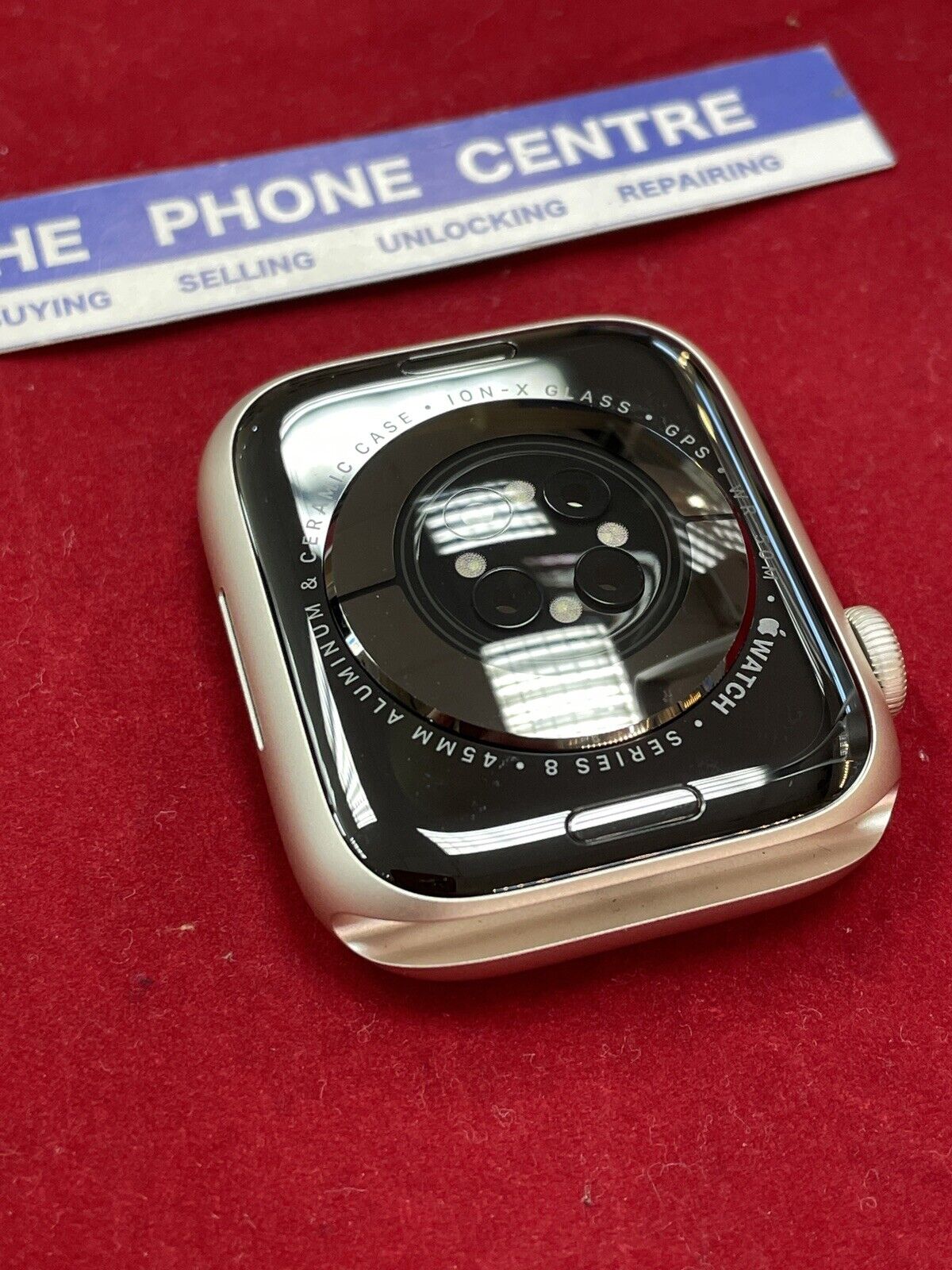 Apple watch series 8 45mm GPS Starlight 100% Battery