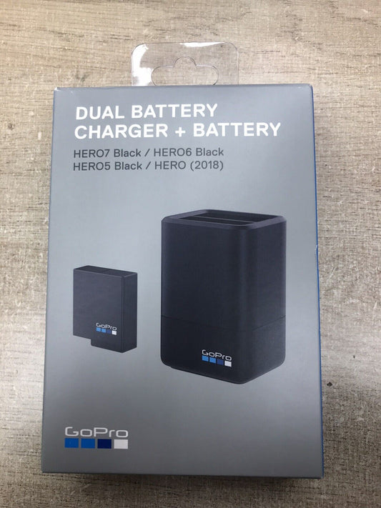 Dual Battery Charger + Battery (HERO6 Black/HERO5 Black/HERO 2018) Gopro